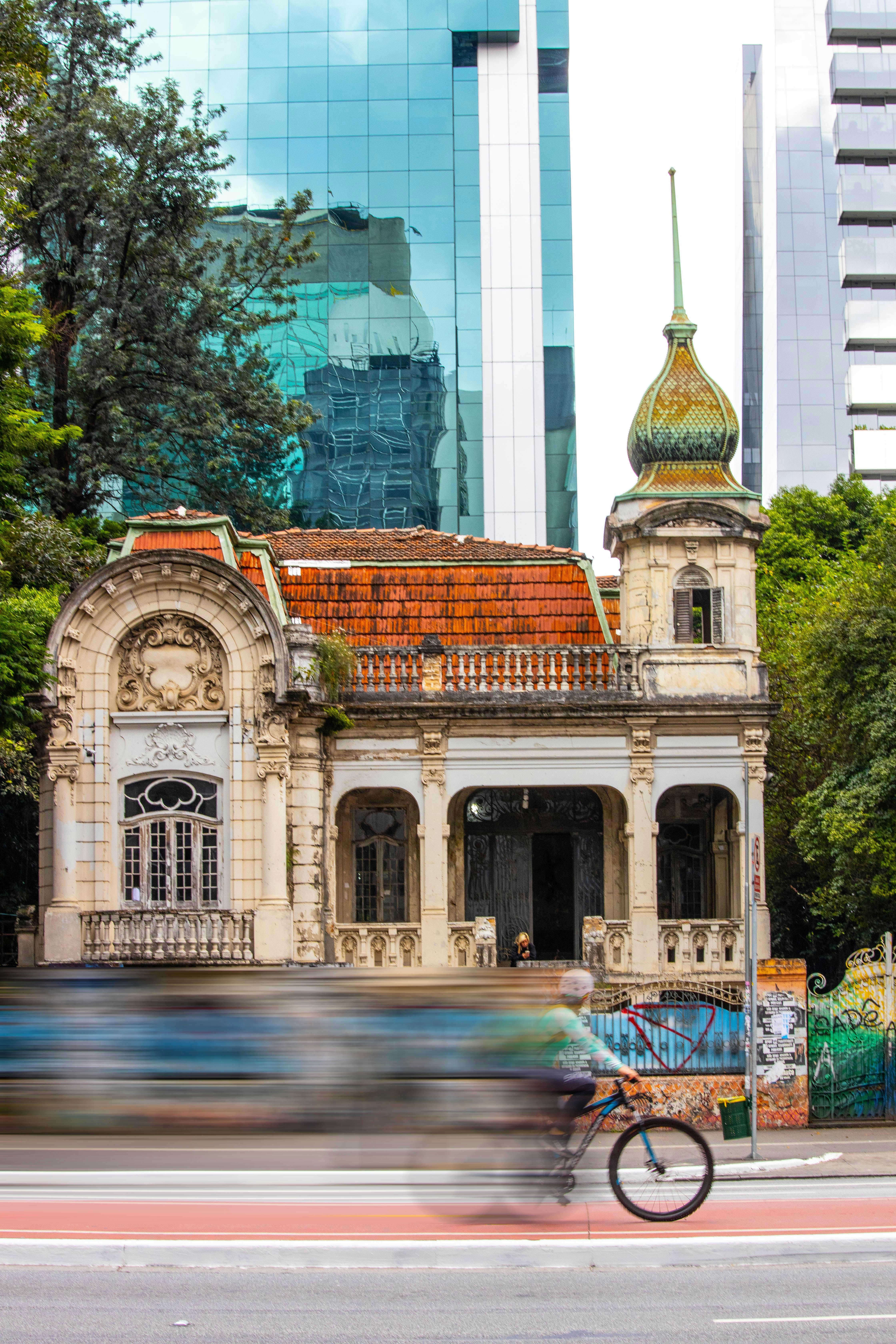 white and brown dome building